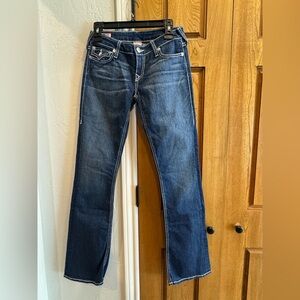 True Religion Dark Blue Straight Leg Jeans